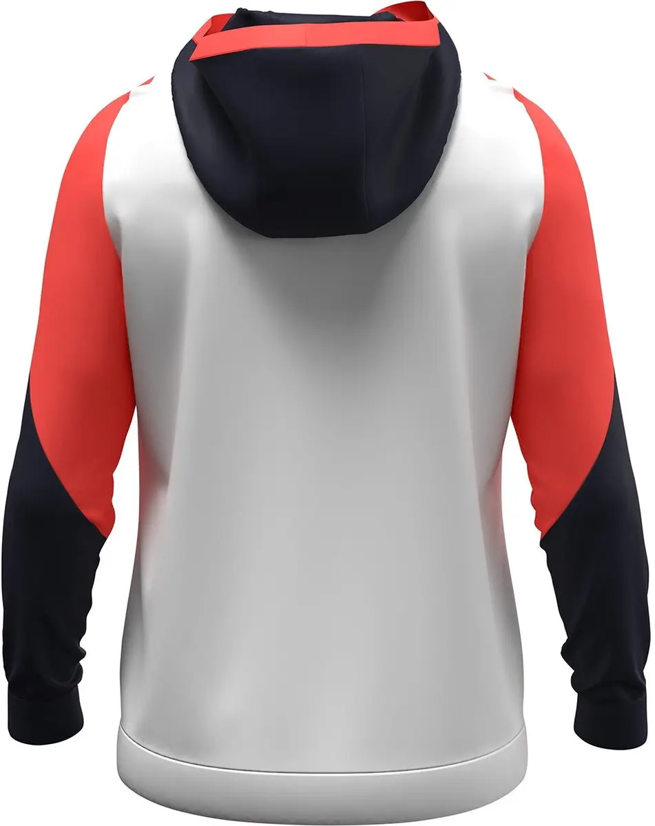 Jako Dynamic Hooded Half Zip Kinderen 128 - Wit/Koraal/Marine