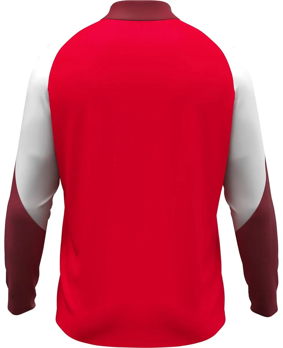 Jako Dynamic Ziptop Dames - Rood/Wit/Donkerrood L