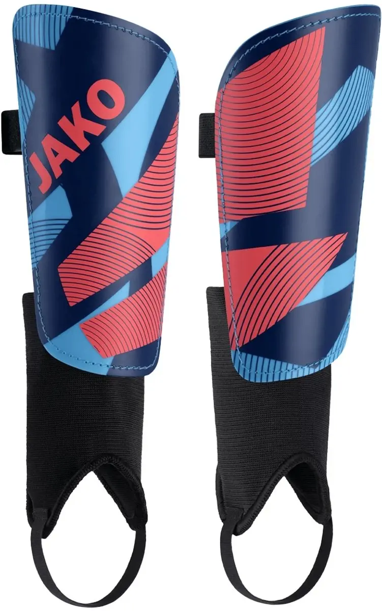 Jako River Classic Scheenbeschermer 160+cm - Hemelsblauw/Navy/Koraal