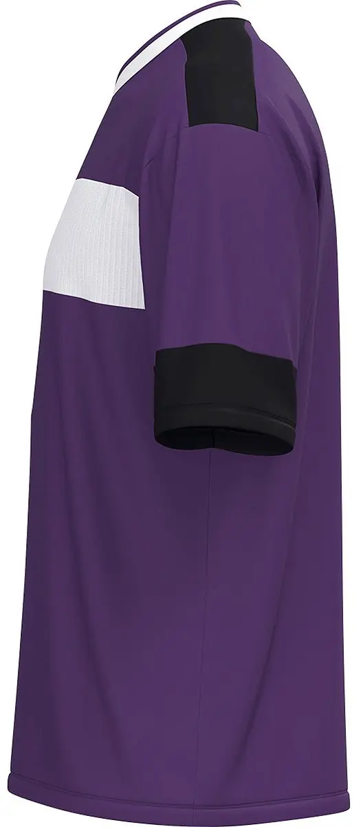 Jako Club 92 Shirt Heren Korte Mouw - XXL - Paars/Wit/Zwart