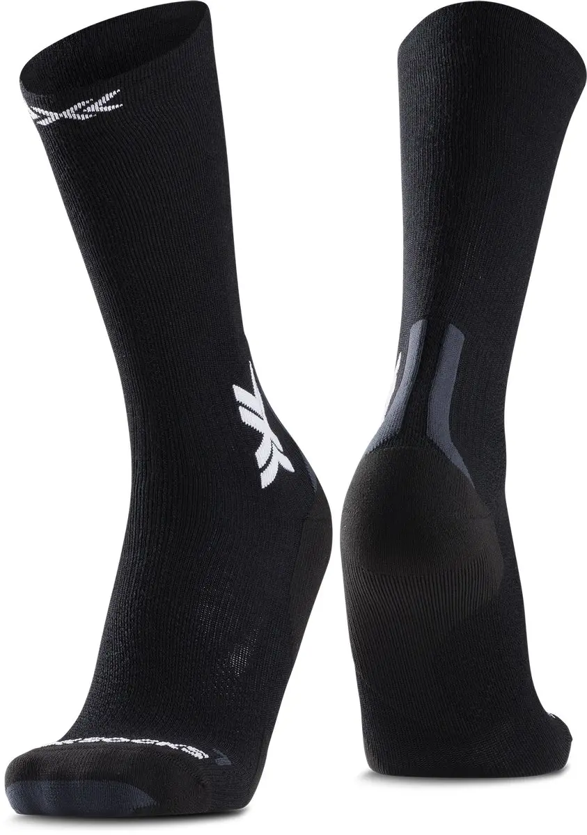 X-Bionic Run Discover Merino Crew Hardloopsokken - Seal Grijs/Licht Zand
