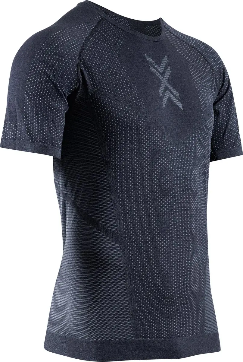 X-Bionic Xceed Hardloopshirt Korte Mouwen Heren - M - X Zwart/Rhinogrijs