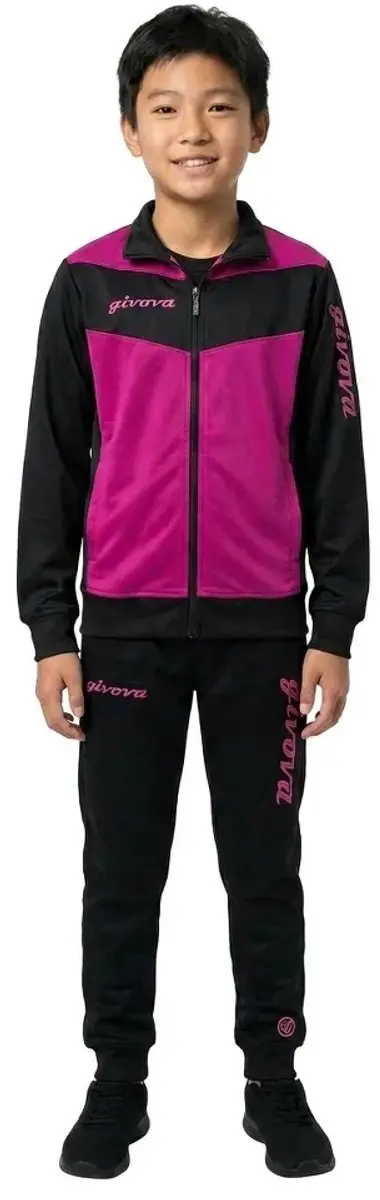 Givova Visa Trainingspak - XS - Zwart/Fuchsia