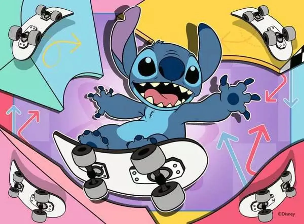Ravensburger Disney Stitch Kersteditie Puzzel 100 XXL Stukken RAV-120040309 - Multicolor