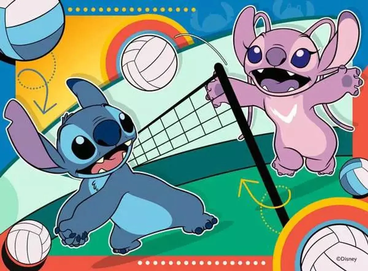 Ravensburger Disney Stitch Kersteditie Puzzel 100 XXL Stukken RAV-120040309 - Multicolor