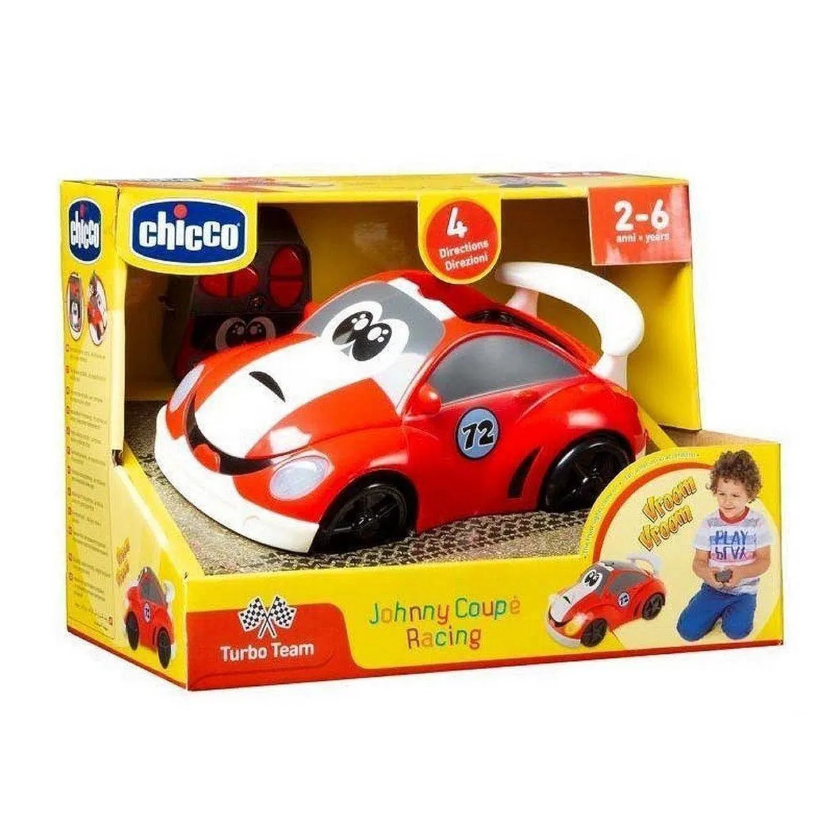 Chicco Johnny Coupé Racing RC - Rood - afbeelding 6 van 6
