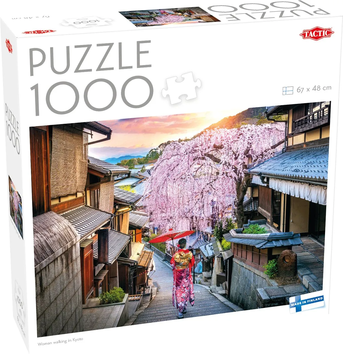 Tactic Woman Walking in Kyoto Puzzle 1000 Stuks - Meerkleurig