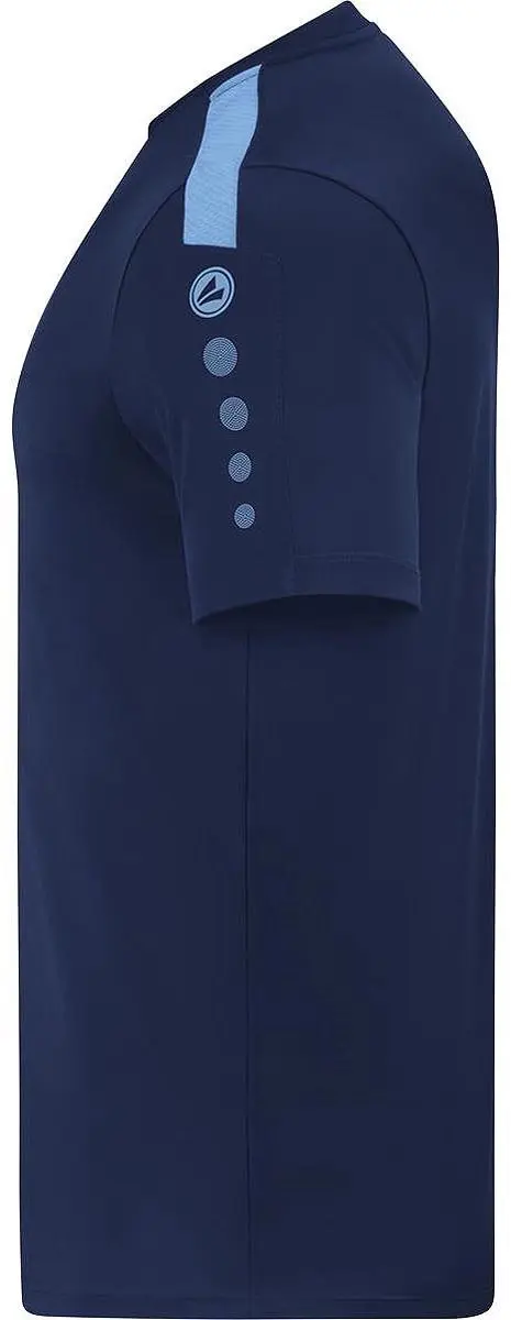 JAKO Power Shirt Korte Mouw Kinderen 140 - Hemelsblauw/Marine