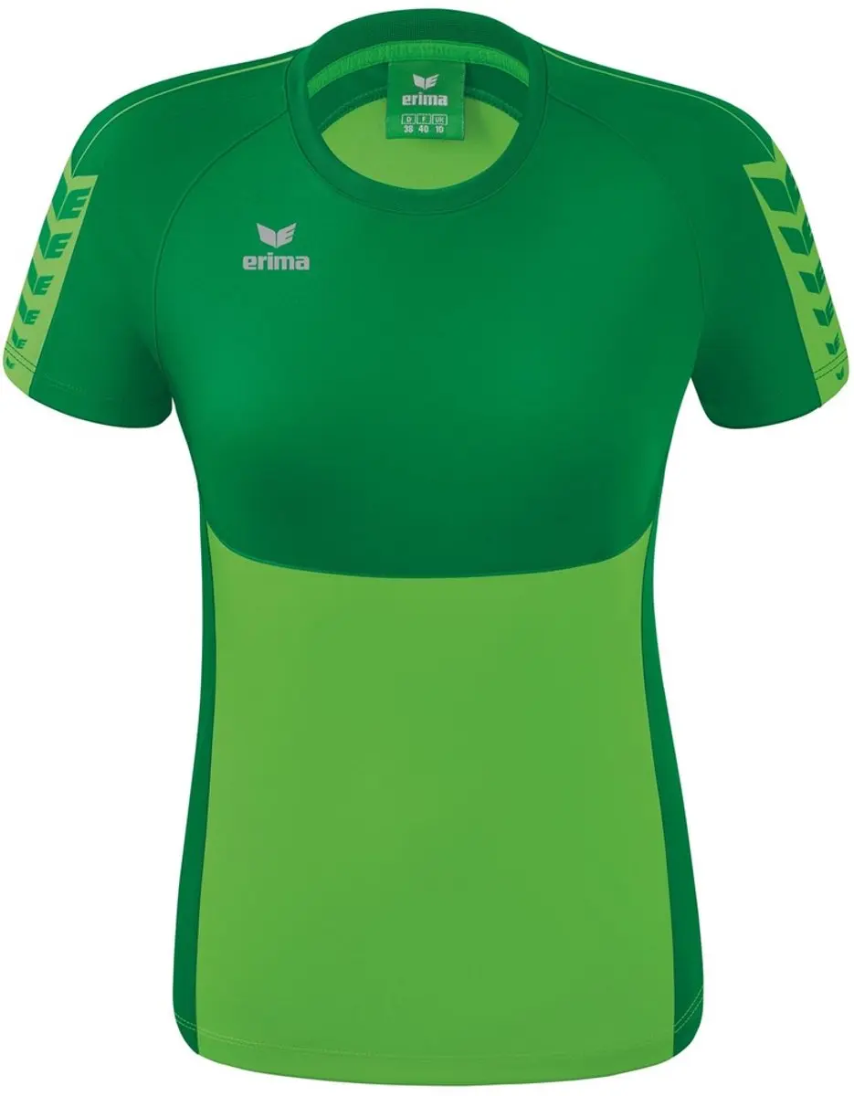 Erima Six Wings T-Shirt Dames - Smaragd Groen 40