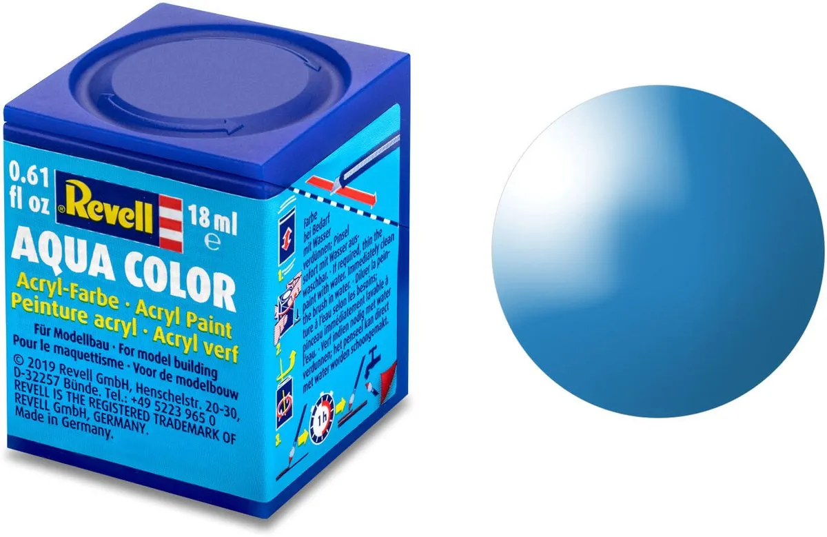 Revell Hobbyverf Acryl Aqua #50 Light Blue Gloss
