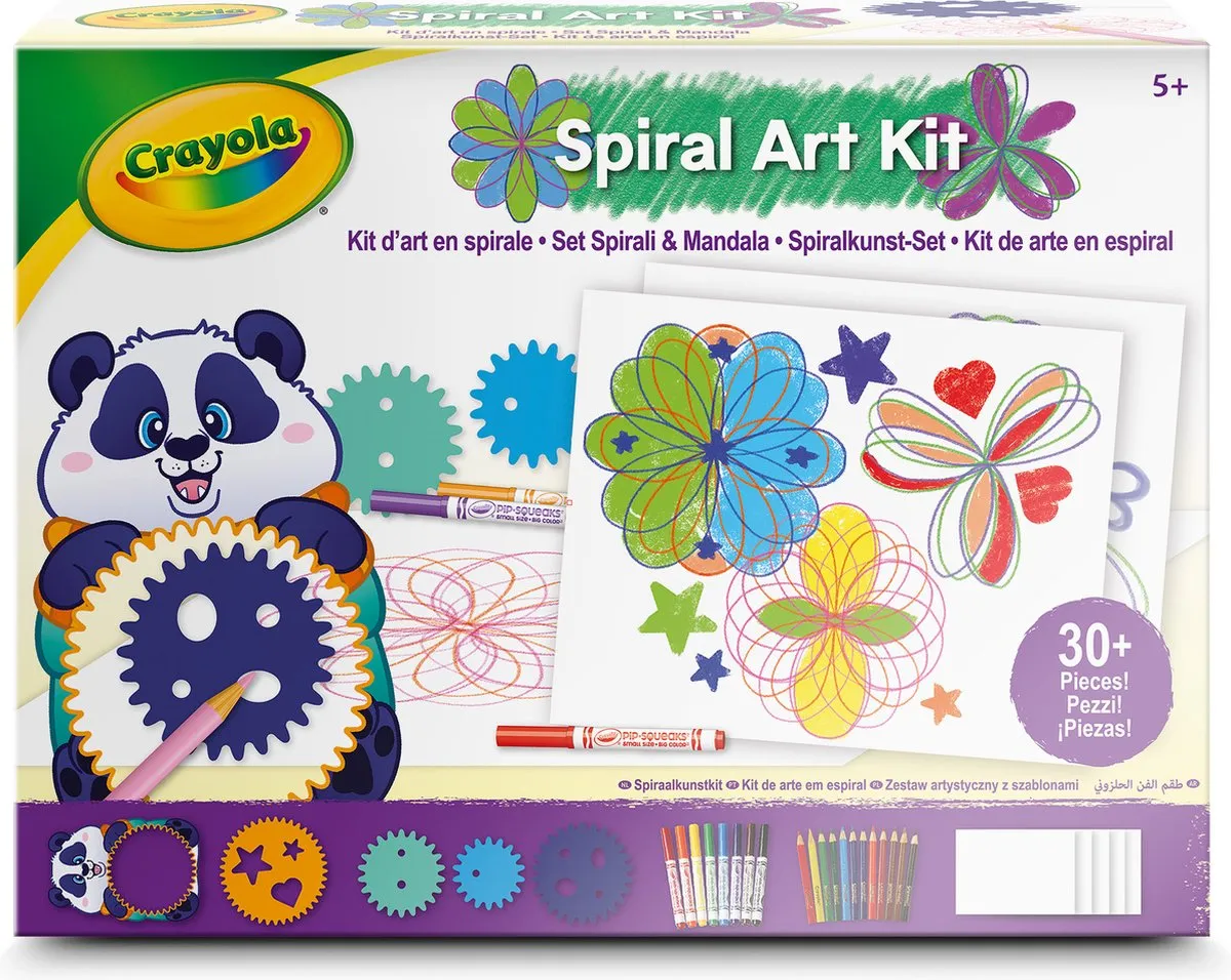 Crayola Spiraalkunstkit Knutselset - Veelkleurig - 23 Stuks