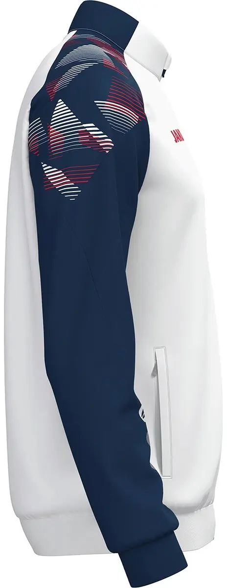 Jako Sonic Polyestervest Heren - Wit/Marine/Rood 3XL