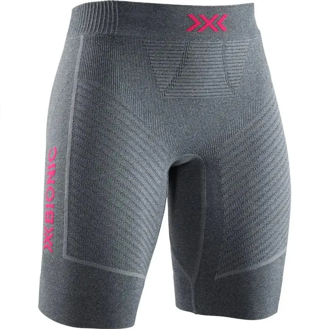 X-Bionic Regulator Korte Leggings - XS - Dolomite Grey Melange/Néon Flamingo