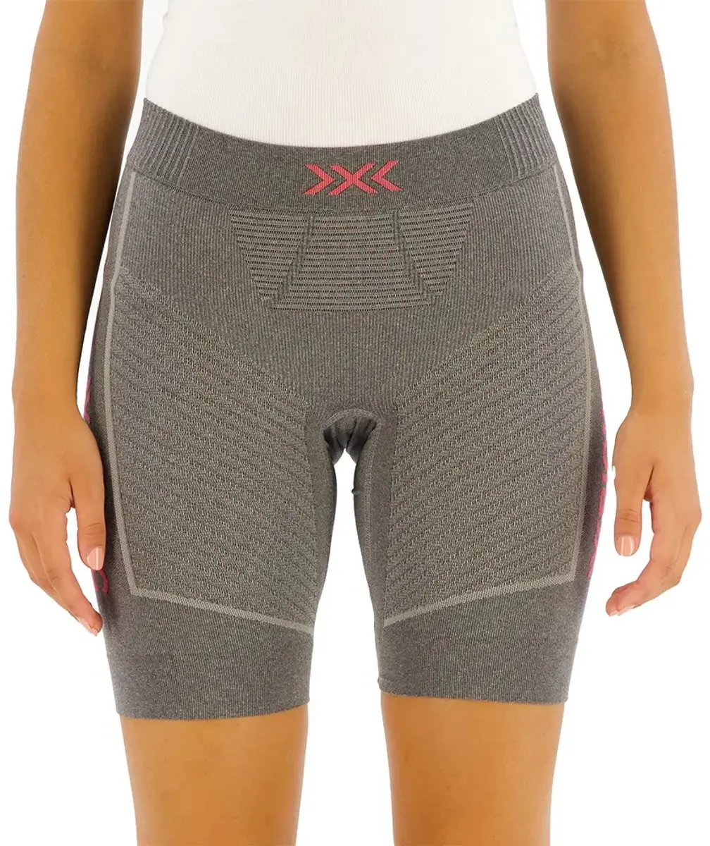 X-Bionic Regulator Korte Leggings - XS - Dolomite Grey Melange/Néon Flamingo - afbeelding 6 van 6