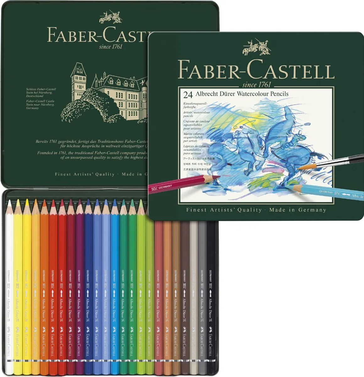 Faber-Castell Albrecht Dürer Aquarelpotlood 24 Stuks - FC-117524 - afbeelding 6 van 6