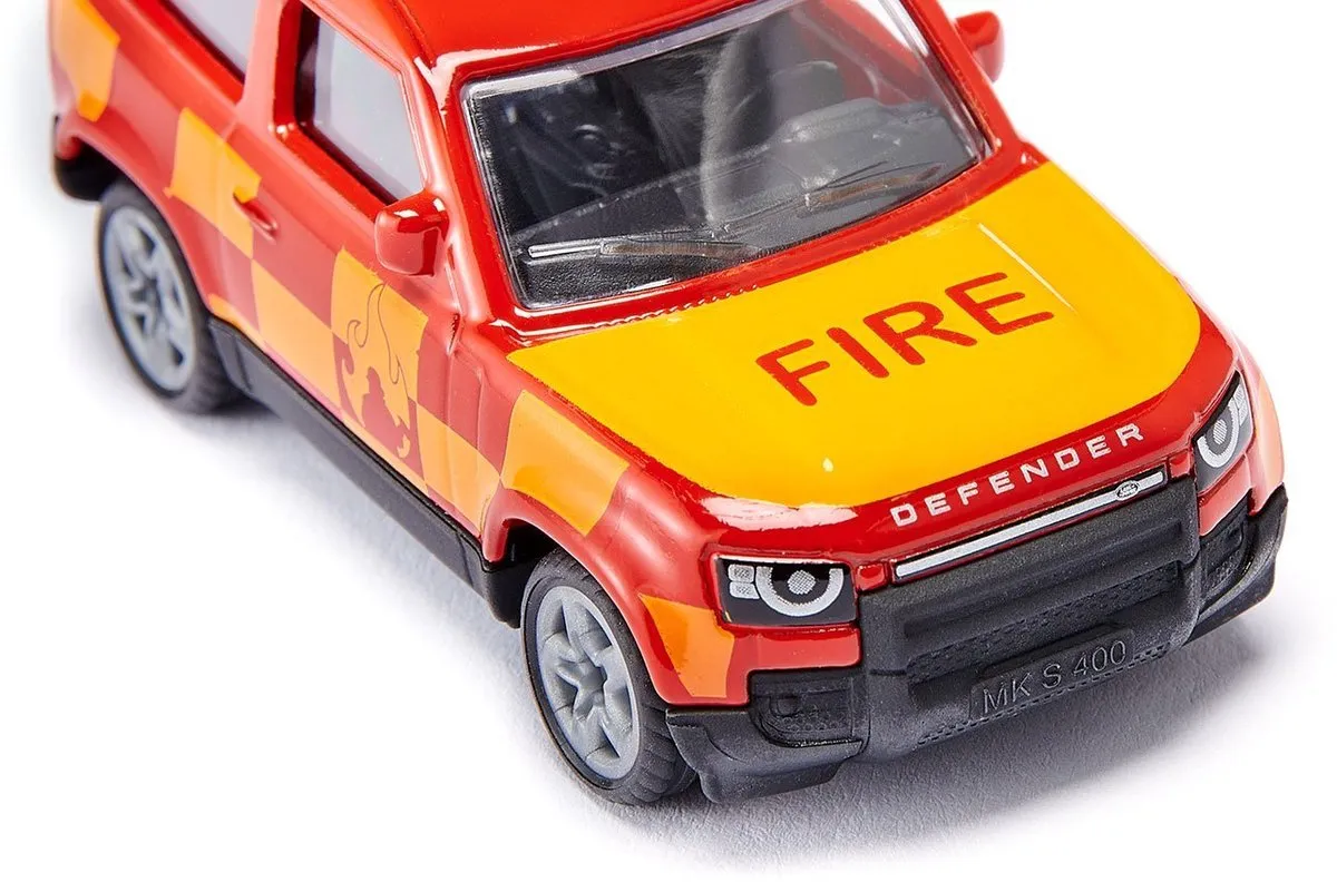 SIKU 1568 Land Rover Defender Brandweer Blauw