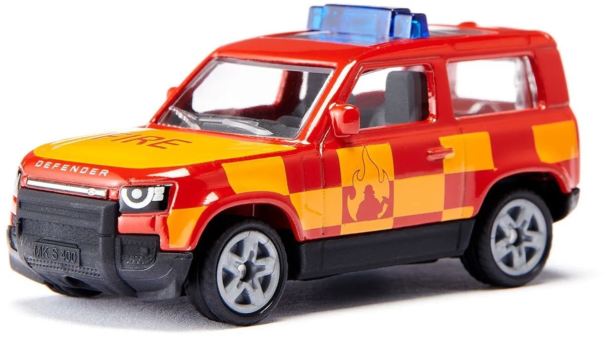 SIKU 1568 Land Rover Defender Brandweer Blauw