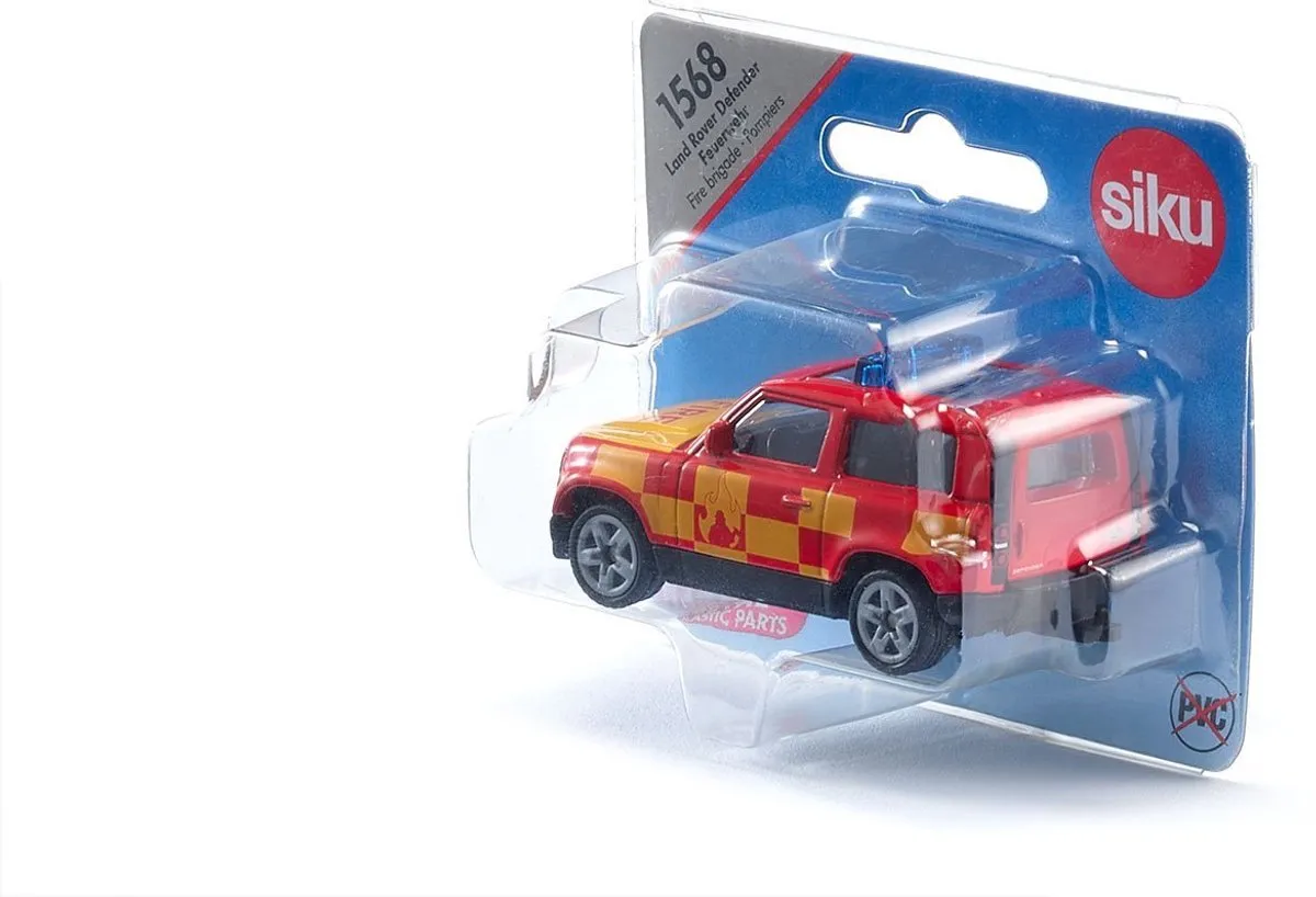 SIKU 1568 Land Rover Defender Brandweer Blauw