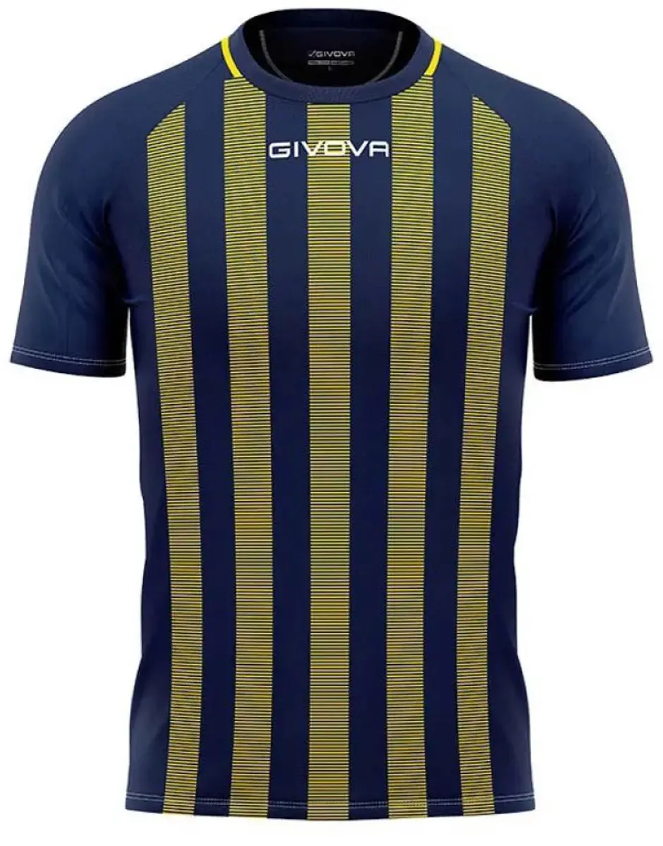 Givova Rugby Sportshirt Blauw-geel - L - afbeelding 5 van 5