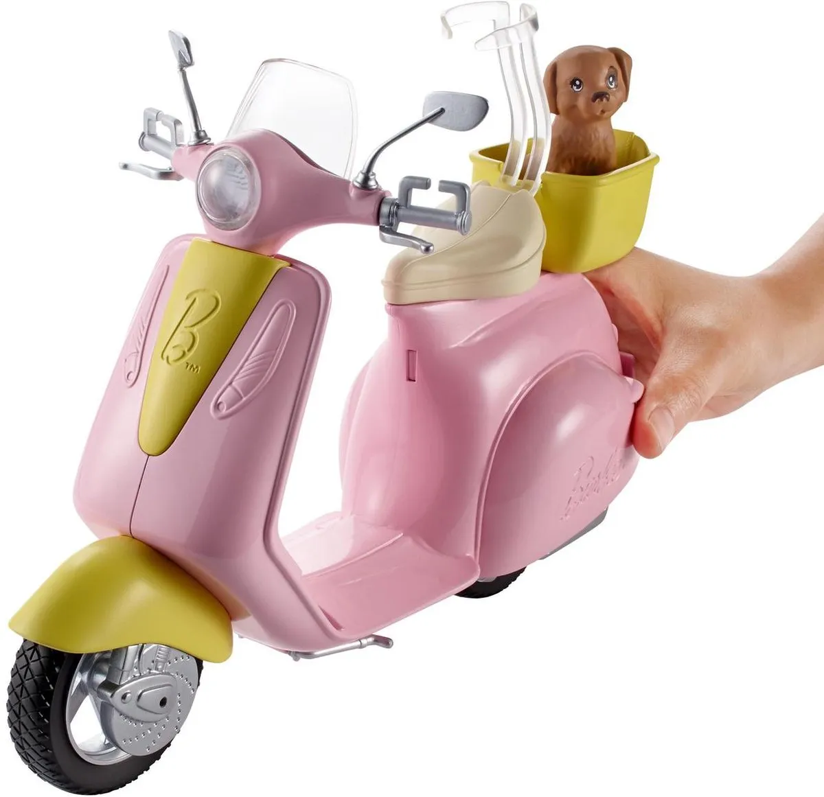 Barbie Scooter met Hondje FRP56 - Meerkleurig