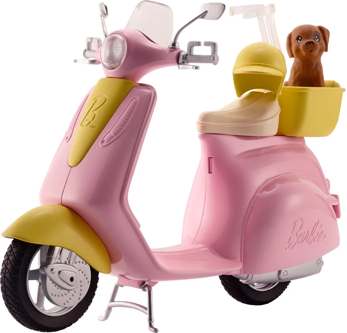 Barbie Scooter met Hondje FRP56 - Meerkleurig