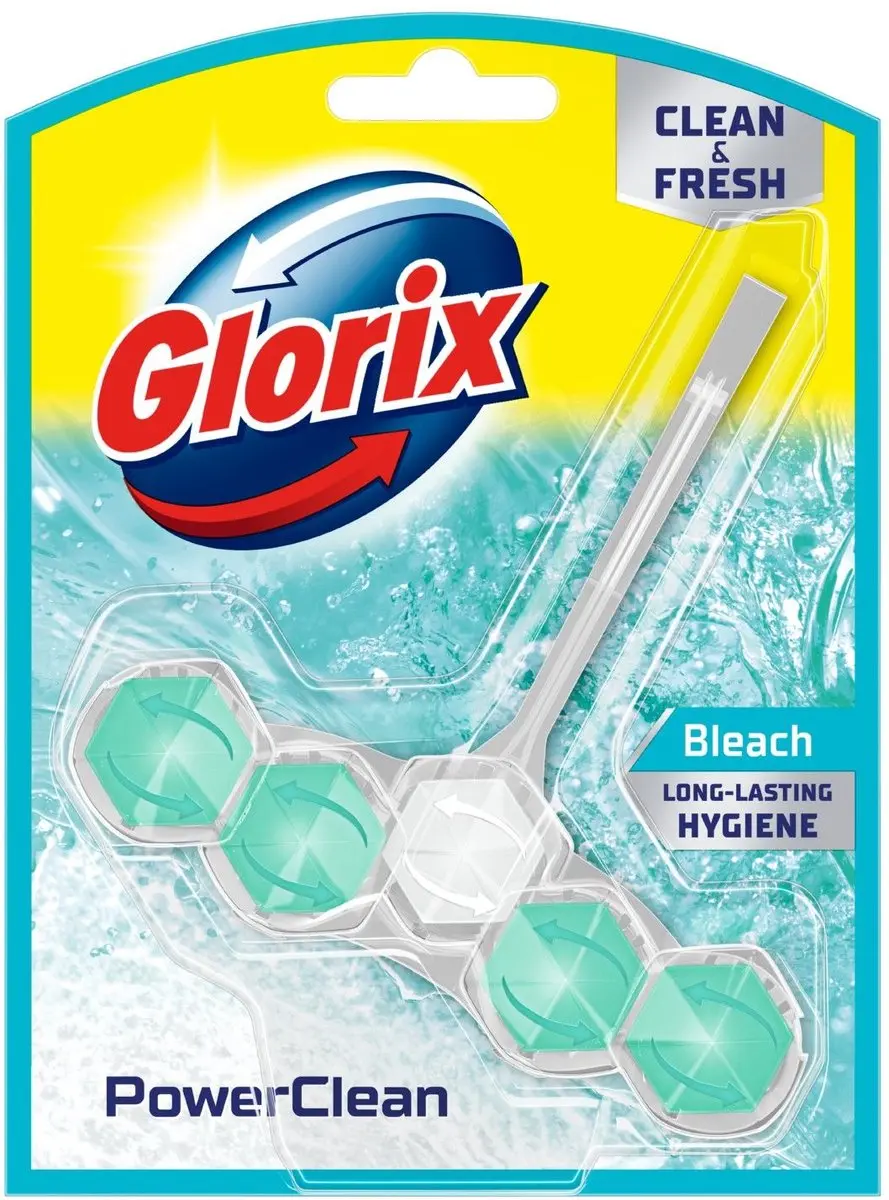 Glorix PowerClean Toiletblok - 1 Stuk - afbeelding 3 van 3