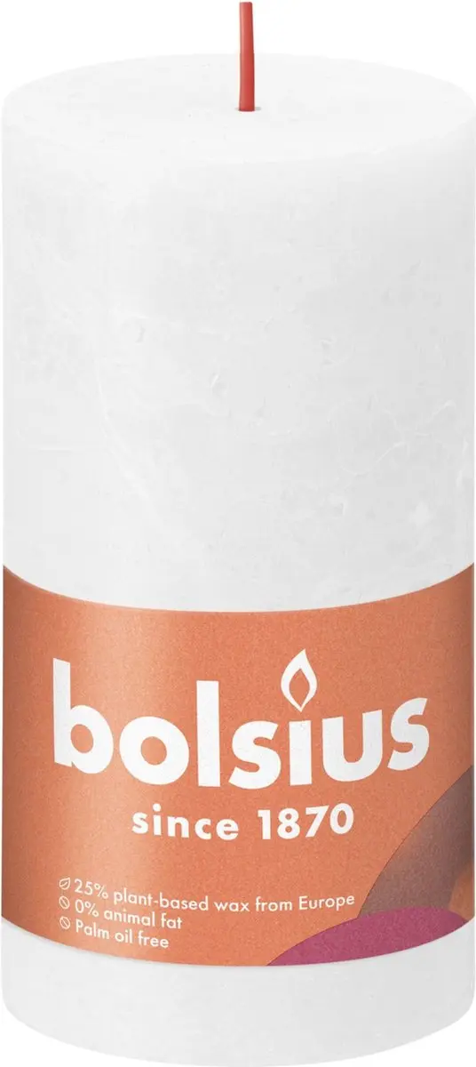 Bolsius Stompkaars Wit 13cm - 60 uur