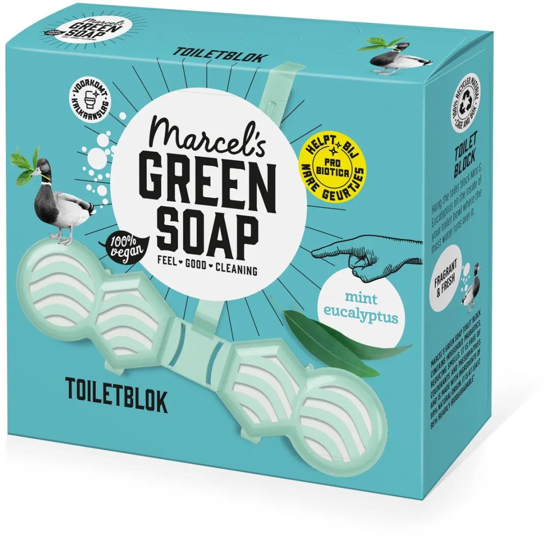 Marcel's Green Soap Toiletblok Munt & Eucalyptus 35g