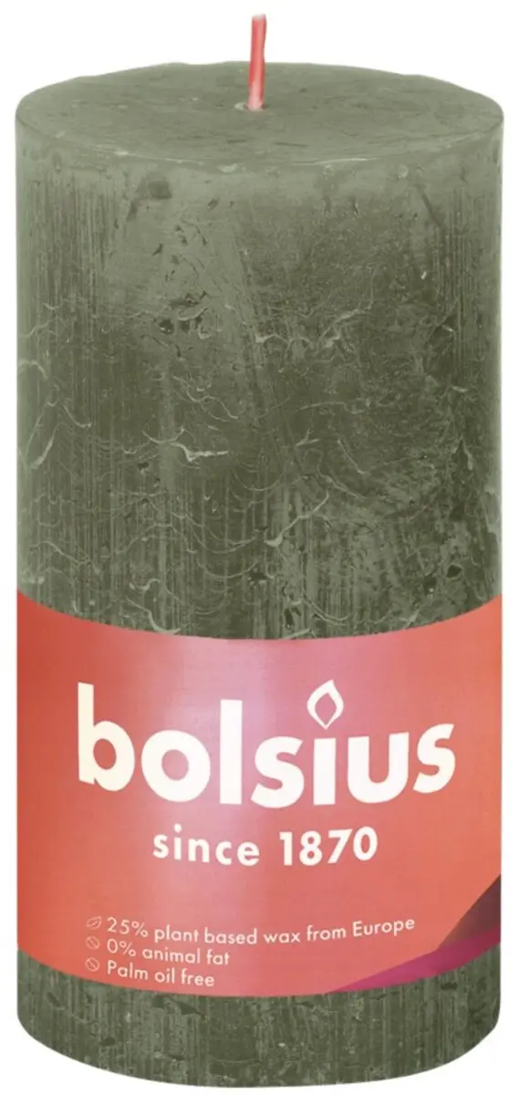 Bolsius Stompkaars Olive 13cm