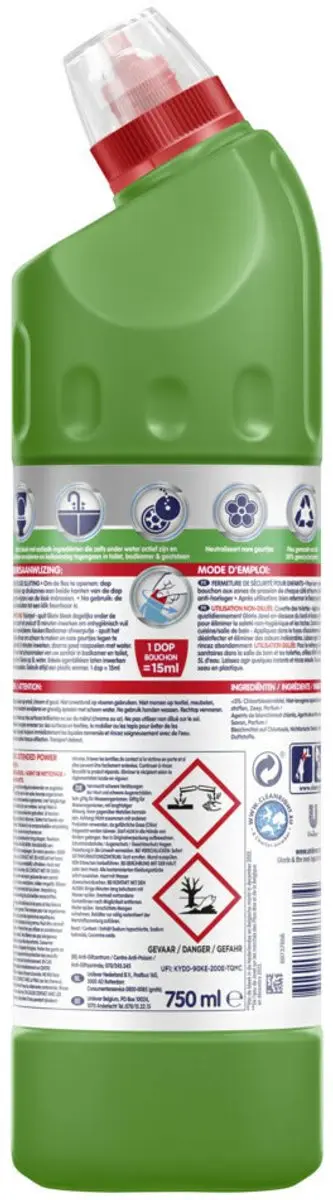 Glorix Bleek Dennen 750ml - Tegen Kalkaanslag & Bacteriën - afbeelding 5 van 6