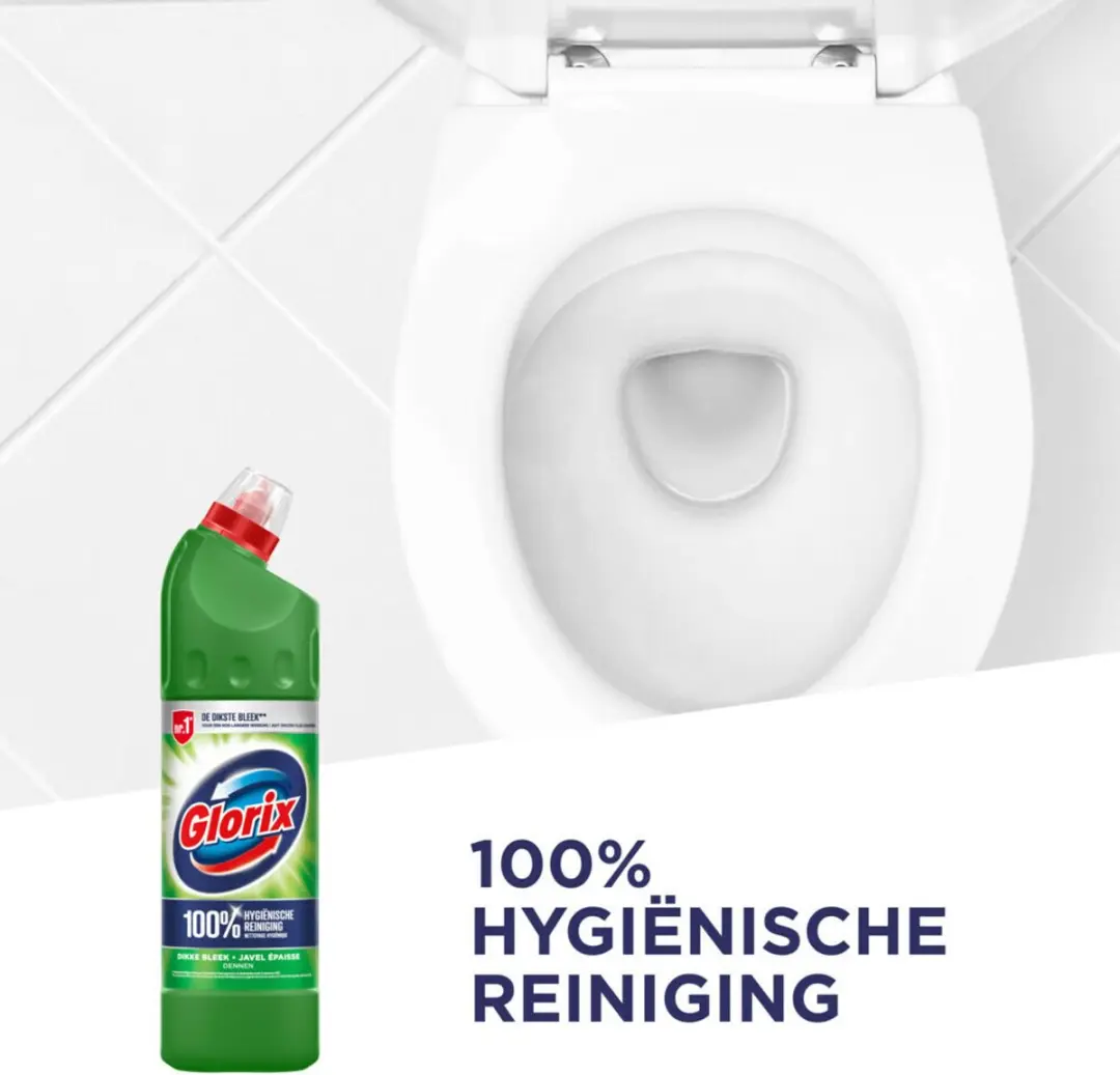 Glorix Bleek Dennen 750ml - Tegen Kalkaanslag & Bacteriën - afbeelding 2 van 6