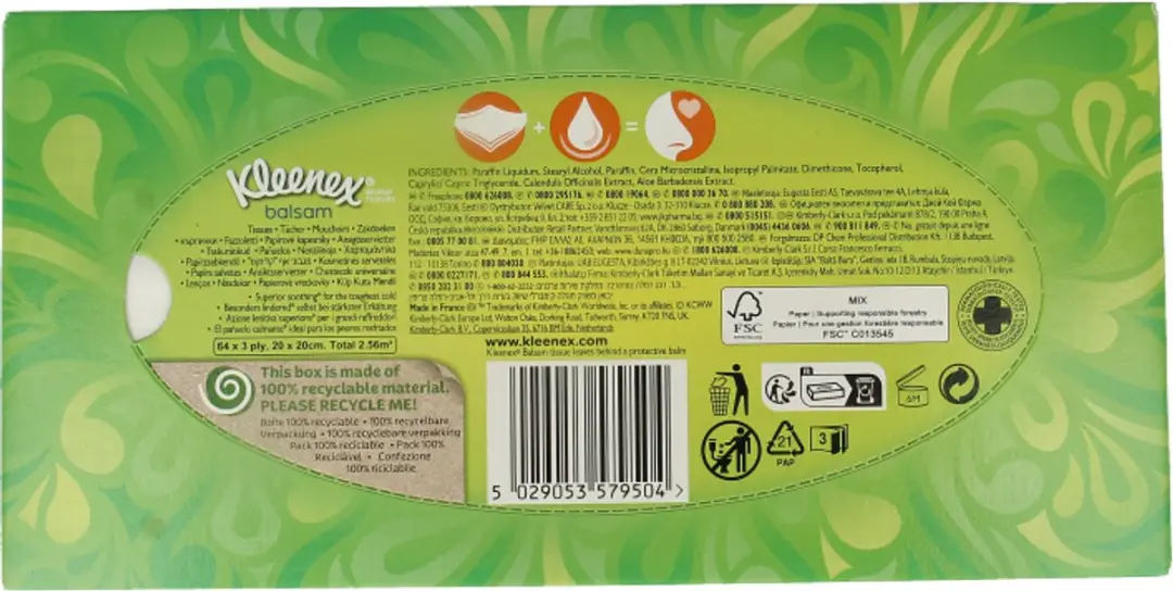 Kleenex Tissues Balsam - 64 Stuks - afbeelding 2 van 5