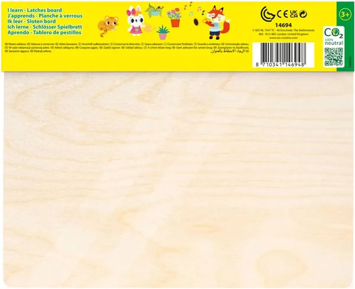 SES Creative Ik leer Sloten Bord - Houten spelbord - afbeelding 6 van 6