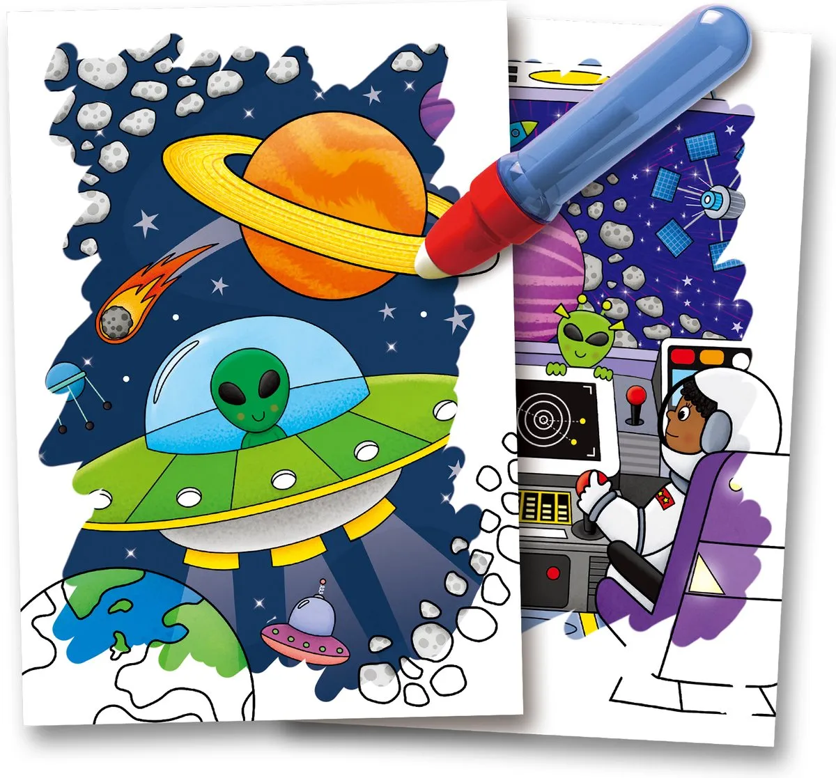 Jumbo Water Magic Ruimte Kleurboek met water - Multicolor