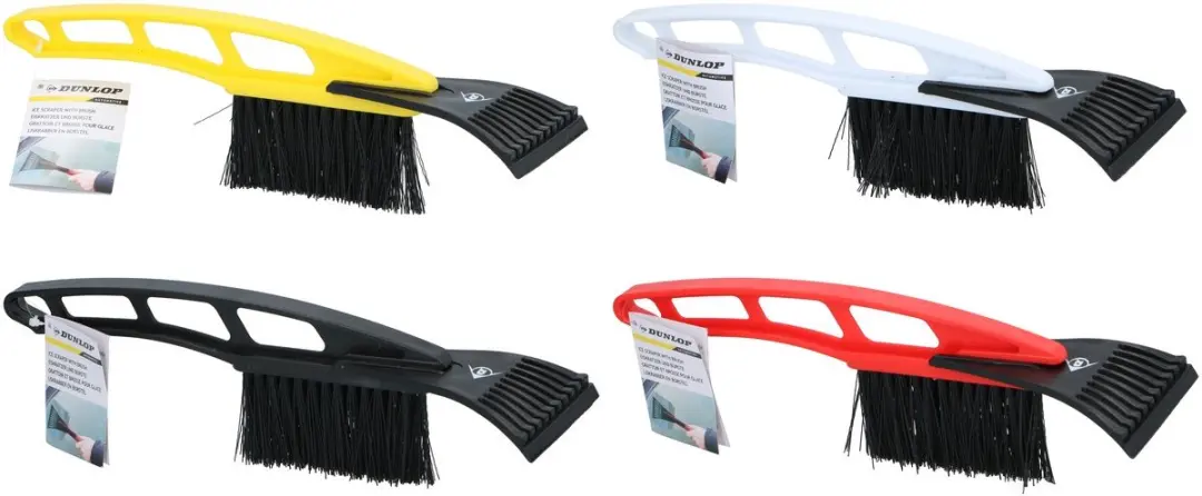 Dunlop IJskrabber met borstel 31 cm - Rood/zwart - afbeelding 5 van 5