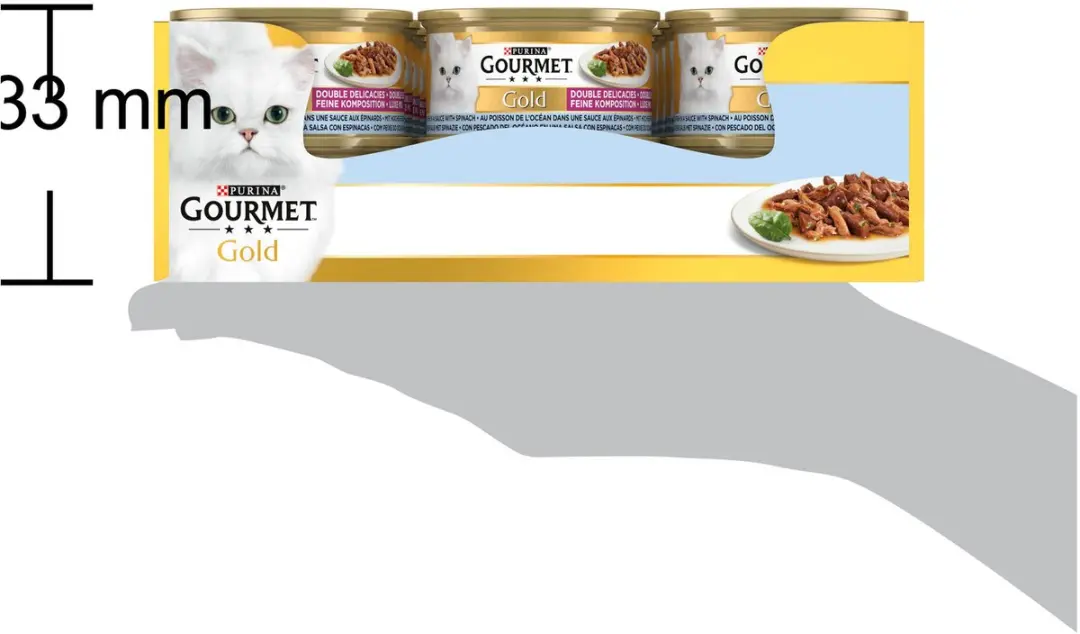 Gourmet Gold Luxe Mix Zeevis & Spinazie Natvoer - 85 g