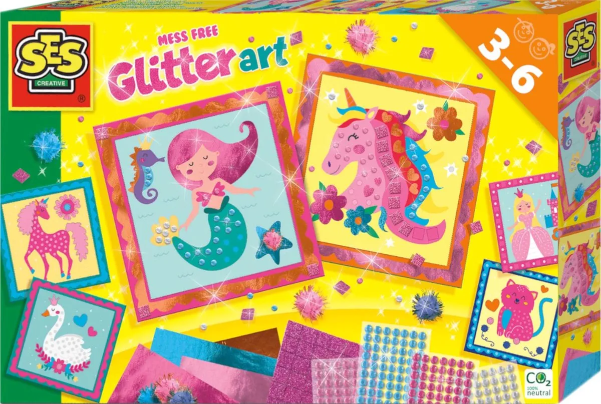 SES Creative Knoeivrije Glitter Kunst