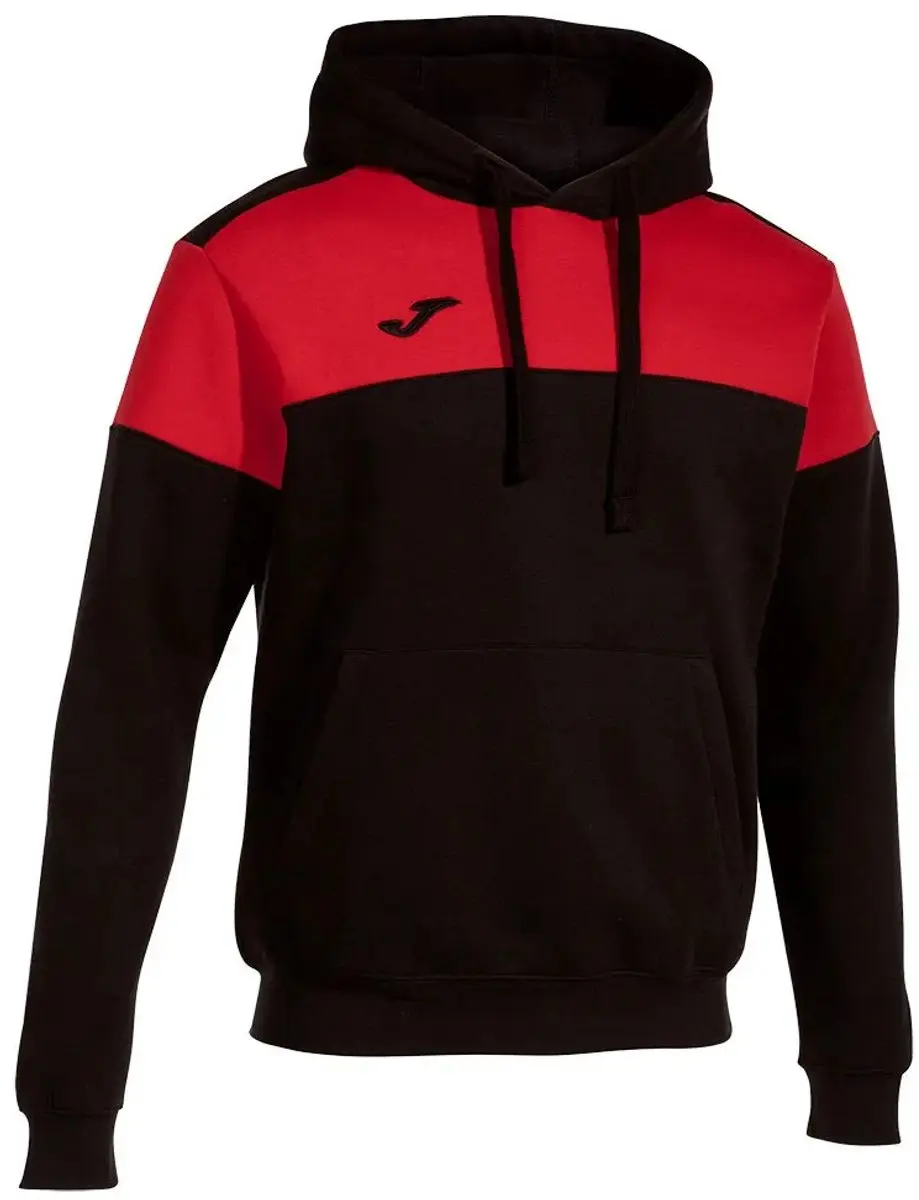 Joma Crew V Hoodie - Rood/Zwart 12-14 jaar Jongens