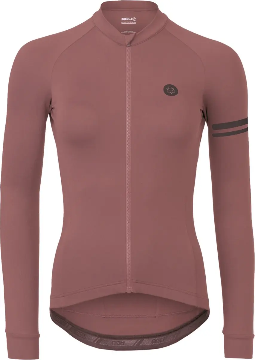 AGU Solid Fietsshirt Lange Mouwen Trend Dames