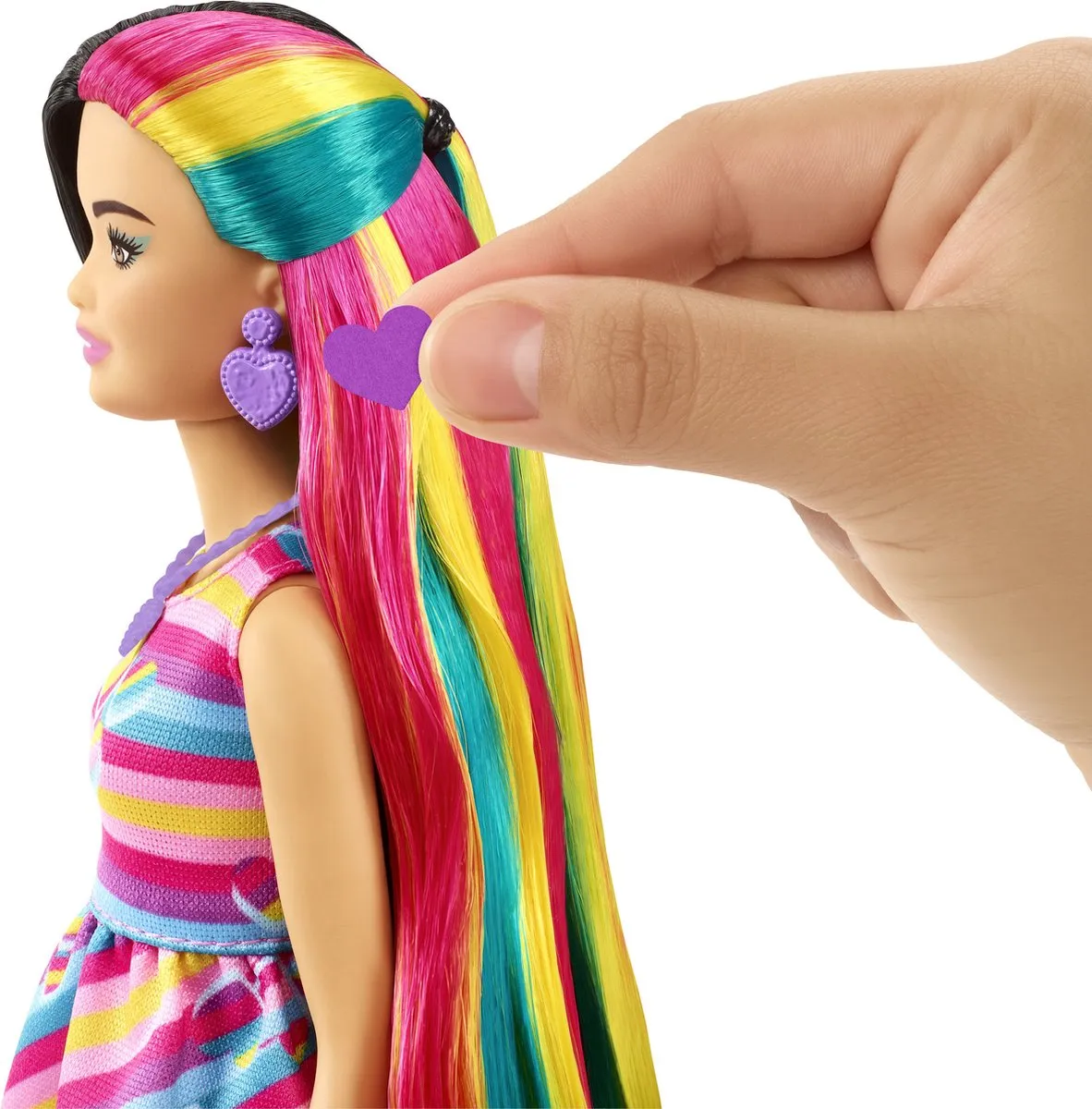 Barbie Totally Hair Regenboog Pop - HCM90