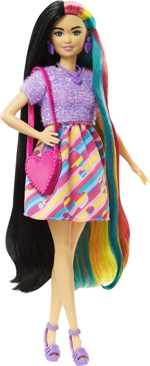 Barbie Totally Hair Regenboog Pop - HCM90