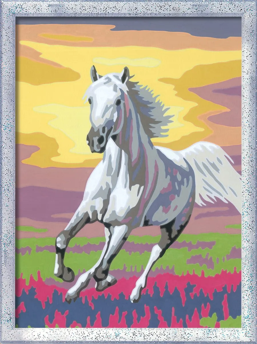 Ravensburger CreArt Horse at Sunset Schilderen op nummer - 15 Kleuren - Multicolor