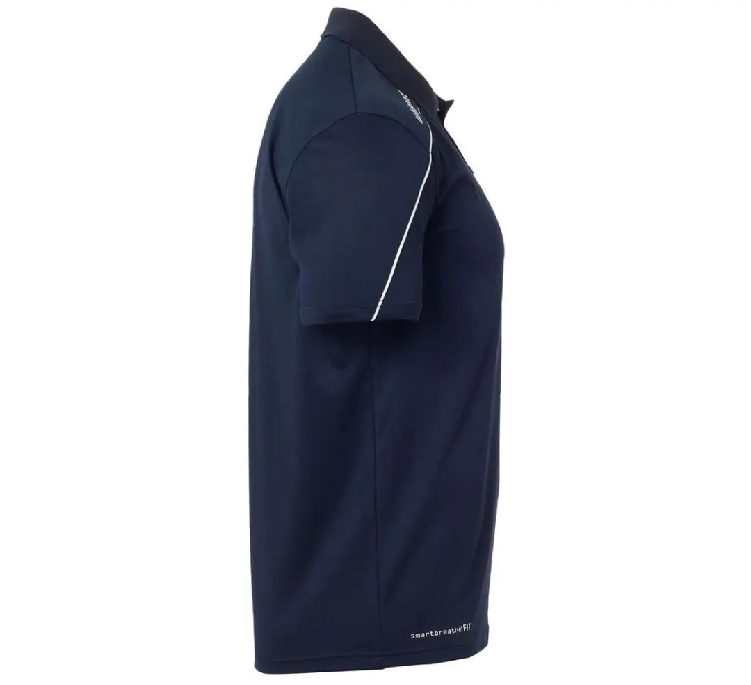 Uhlsport Stream 22 Heren Polo - XL - Blauw/Wit