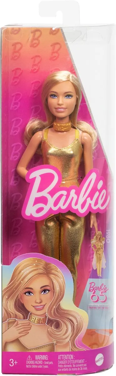 Barbie Fashionistas 65 Jaar Modepop - Goud Pak