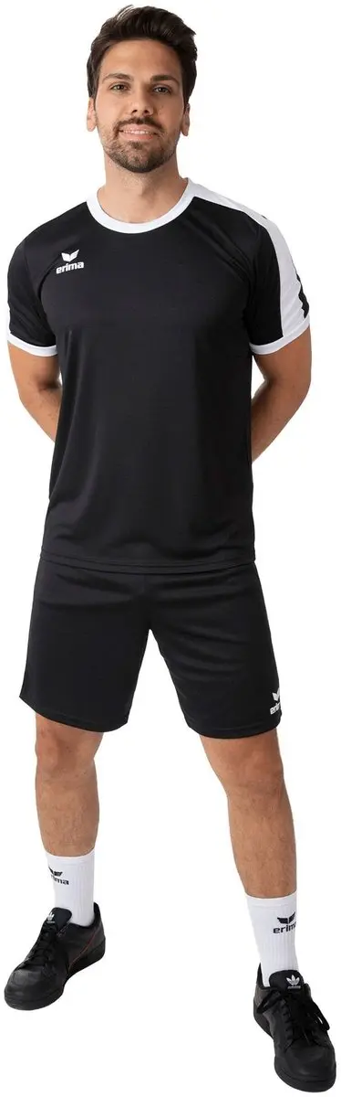 Erima Retro Star Short Senior - Maat S - Zwart/Wit