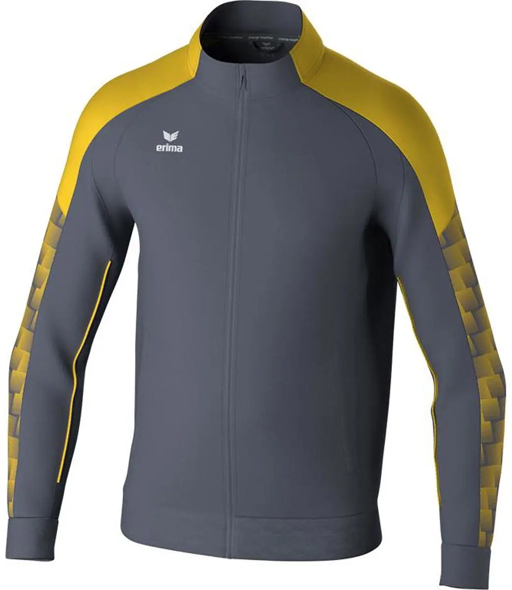 Erima Evo Star Trainingsjack Kinderen 128 - Grijs/Geel