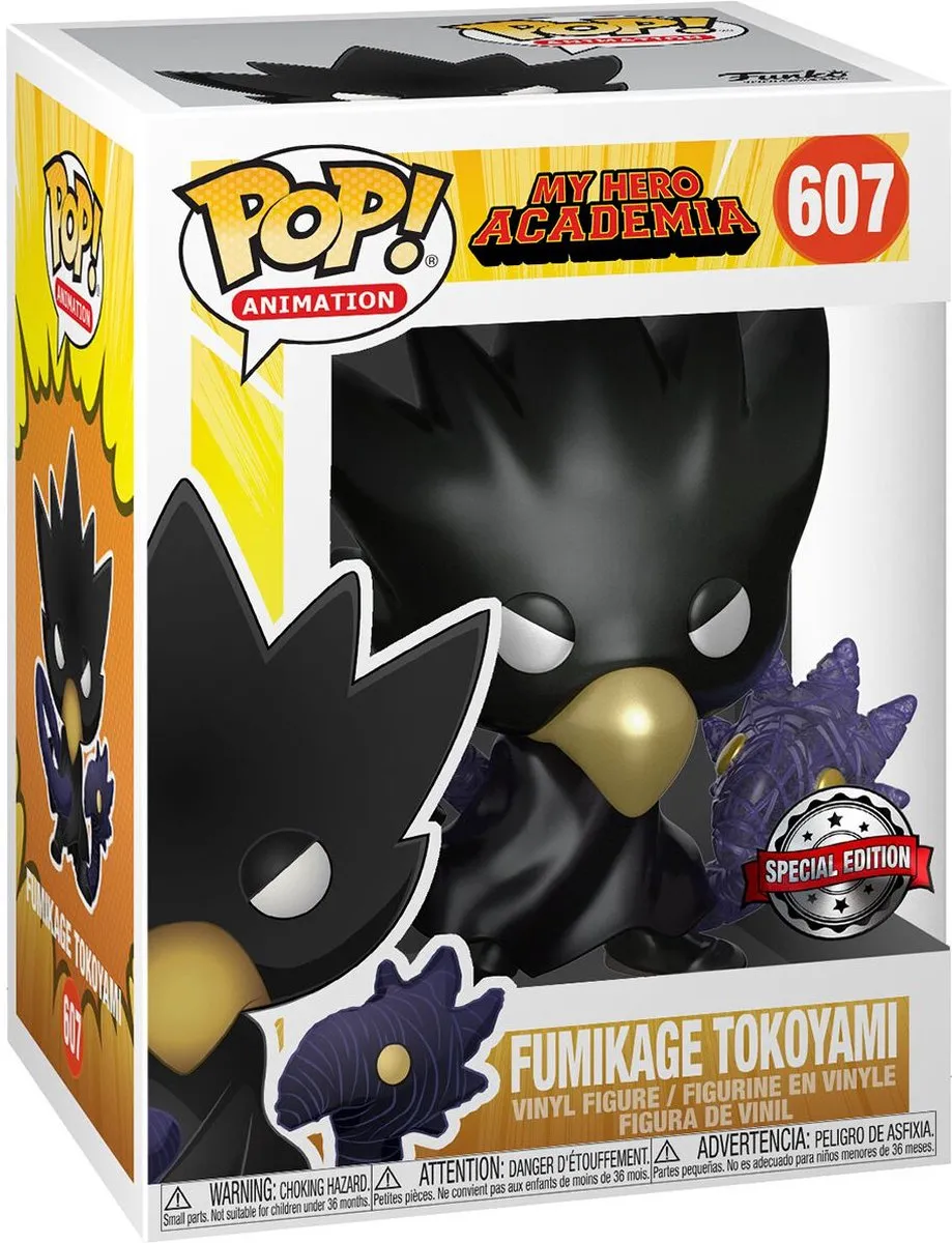 Funko Pop! My Hero Academia Fumikage Tokoyami #607 - Size M