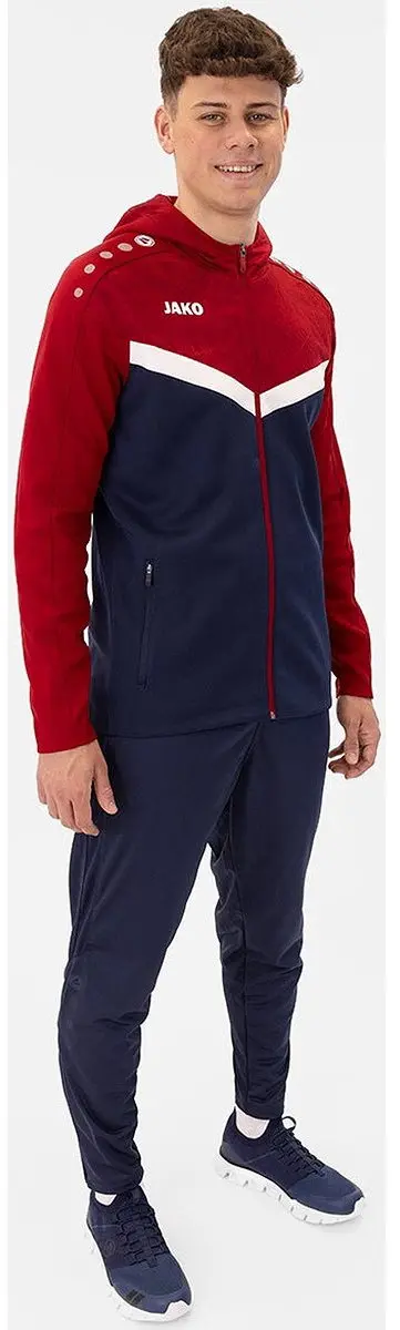Jako Iconic Jas Met Kap Heren - Marine - Maat M