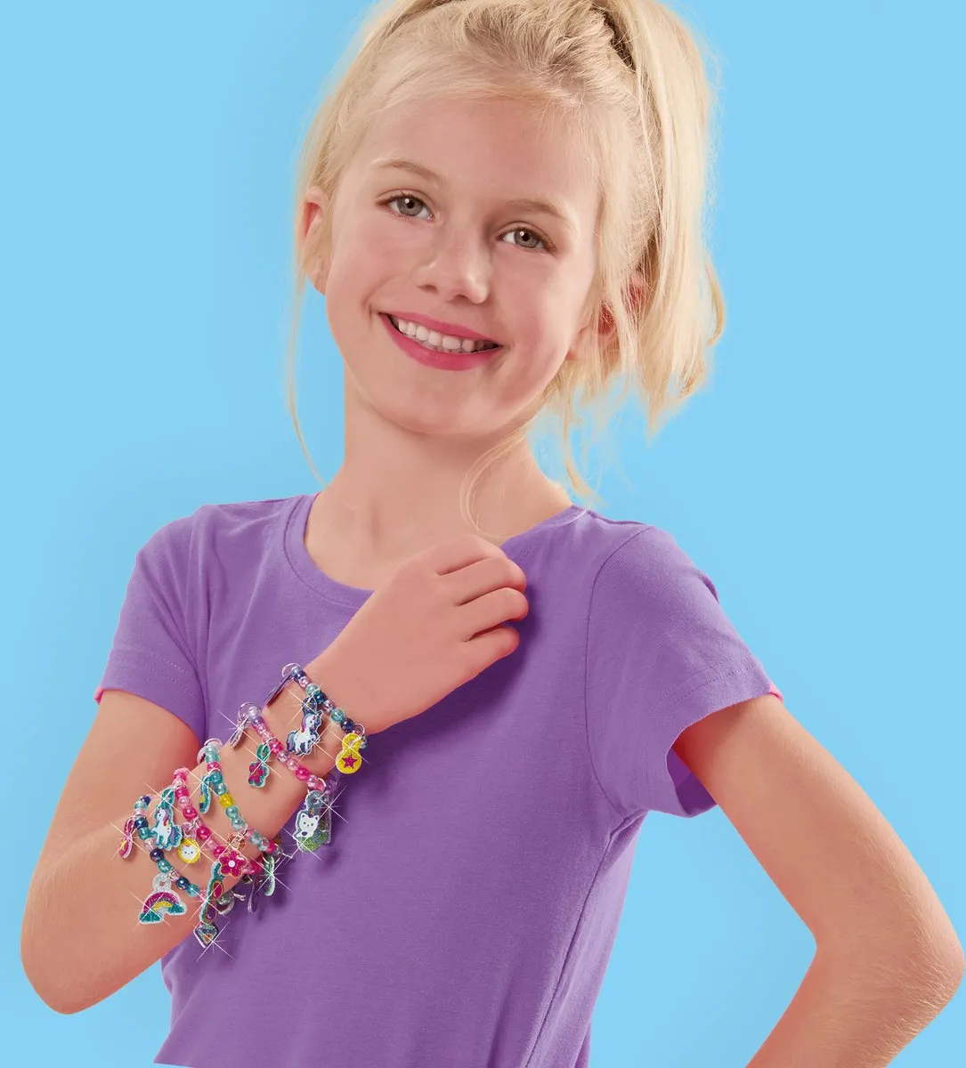 SES Creative Puffy Sticker Armbanden - 60 Stickers & 30 Ringen