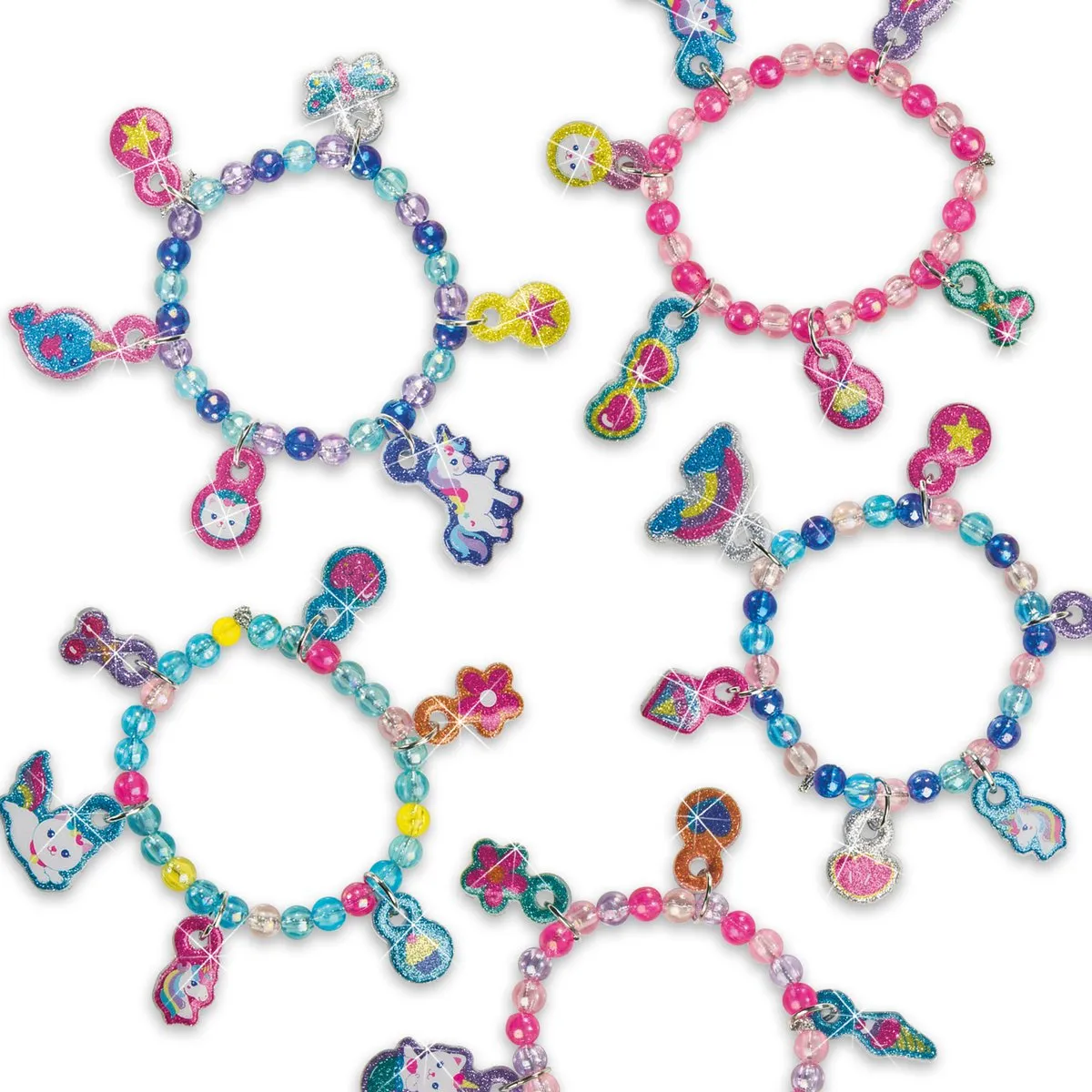 SES Creative Puffy Sticker Armbanden - 60 Stickers & 30 Ringen